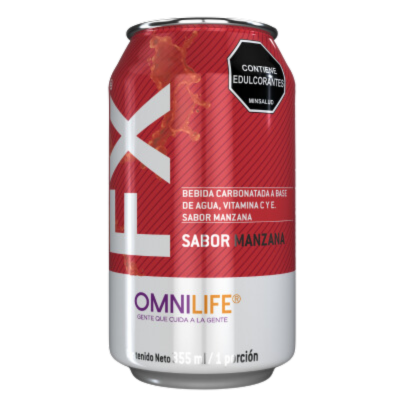 OMNILIFE FX Manzana Lata, contenido neto 355 mililitros, 6 pack